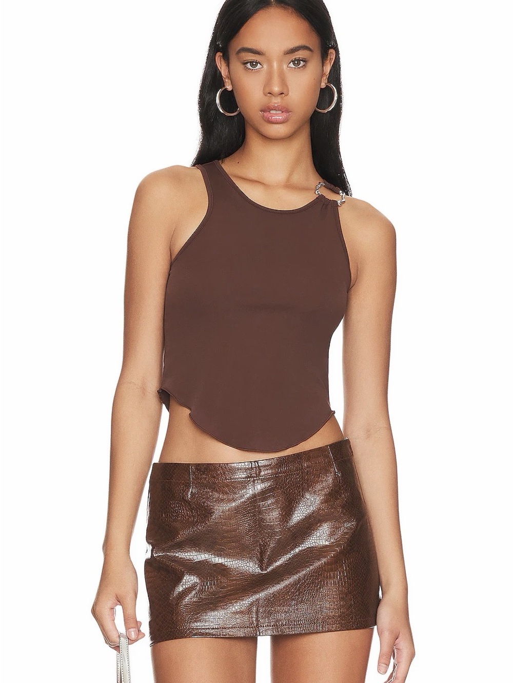 Miaou Brown Hannah Jewett Edition Bobbi Tank Top - Size M